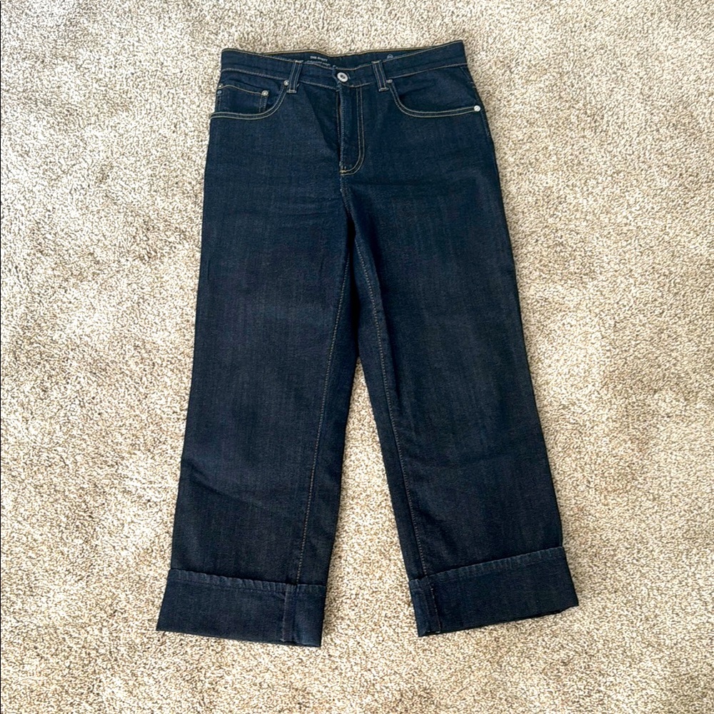 Adriano Goldschmied Dark Blue Cropped  Jeans - Picture 4 of 8